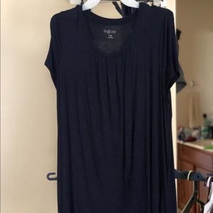 Navy blue nursing/maternity top